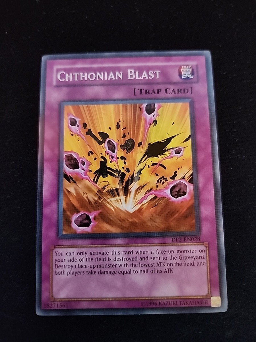 Chthonian Blast - Yugioh Trap Card - Vintage | eBay Chthonian Blast - Yugioh Trap Card - Vintage | eBay