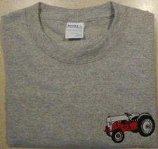 Ford 8N Tractor Mens 100% Cotton Embroidered S/S T-shirt (2 colors)