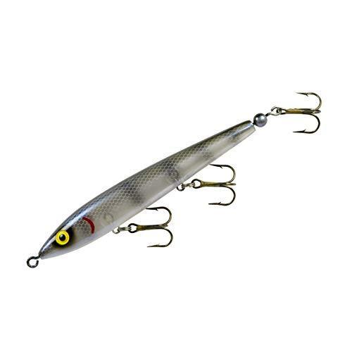Cotton Cordell Tail Weighted Boy Howdy Topwater Fishing Lure, Clear
