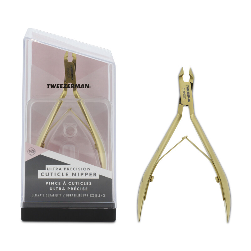 Сверхточный щипчик для кутикулы Tweezerman с титановым покрытием