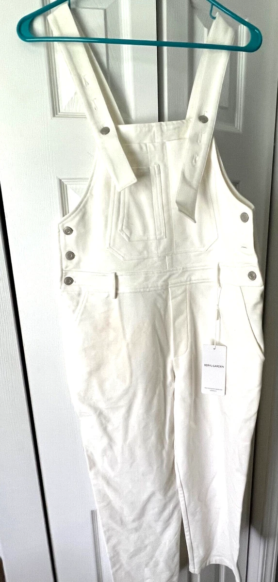 White cotton cheap overalls