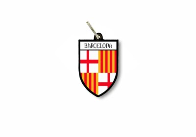 schlüsselanhänger schlüsselband flagge flaggen schild wappen stadt bracelona