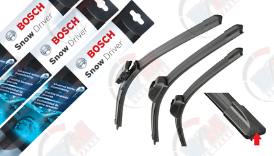 #ad FJ CRUISER Bosch SNOW Driver Winter Wiper Blade KIT LEFT RIGHT CENTER $43.63