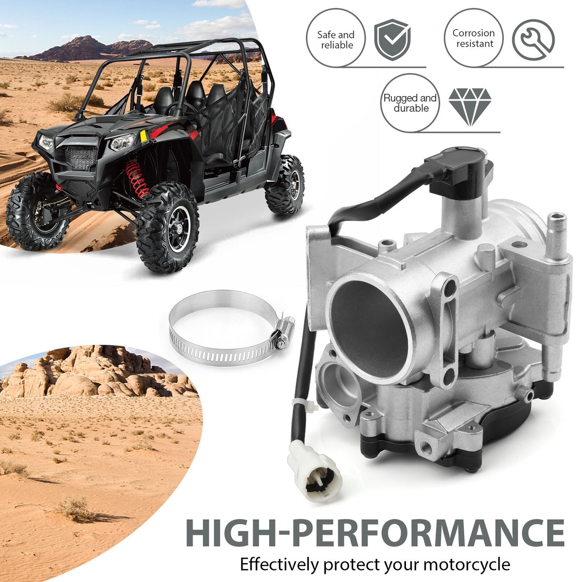 Throttle Body For Polaris Sportsman 700 800 Ranger XP 700 RZR 800