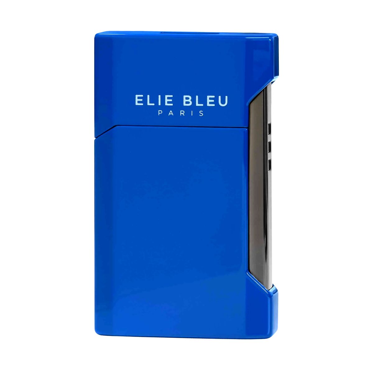 Elie Bleu Jet Flame J-12 Lighter, Blue Lacquer Finish, EBJ1226