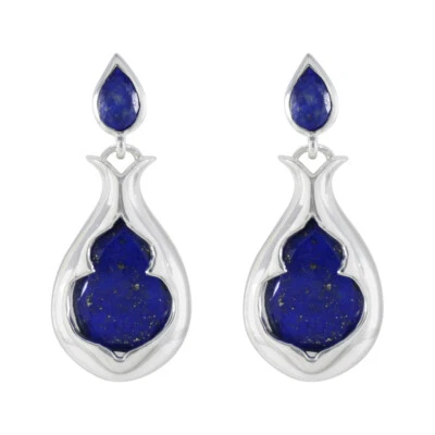 Himmlische Charms aus Silber, Lapislazuli-Edelstein-Ohrring, Delight-Ohrring aus - Bild 1 von 3
