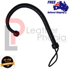 Handmade Genuine Cow Hide Leather Heavy Impact Bull Whip Heavy Duty Single Tail