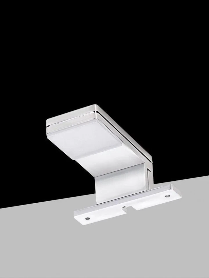 Lampada led da specchio x bagno 3 w applique luce naturale color argento moderno - Immagine 4 di 4