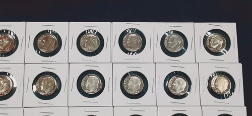 1968-2008 Roosevelt S PROOF Dime lot set run Collection!! 41 Coins!! M551 - Picture 3 of 10