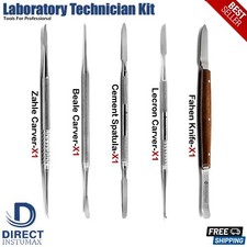Dental Wax Modelling Carving Tool 5 pieces Instruments Laboratory Technician Kit