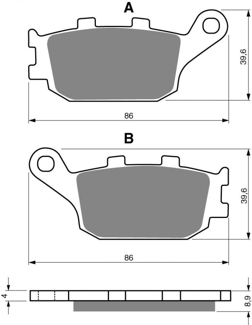 Plaquettes De Frein Gold Fren – Pour Suzuki GSX-R 750 1985-1987 – Neuf