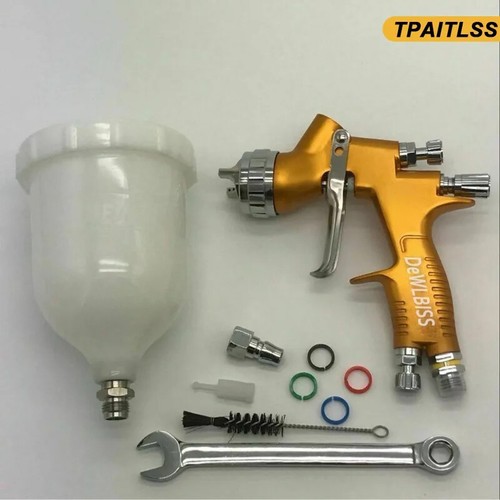 Spray Gun Pro Painting Gun TE20/T110 1.3mm/1.8mm Nozzle Glod - Picture 3 of 6