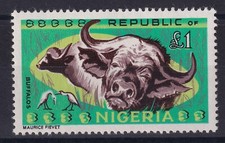 TIMBRE NIGERIA N 190 ** - BUFFLE