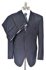BRIONI Parlamento Navy Super 150's Wool Slim Fit Suit 45 S EU 55 Drop 6 NWT