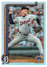 2025 Topps Chrome #285 Ty Madden RC Refractor Rookie Detroit Tigers