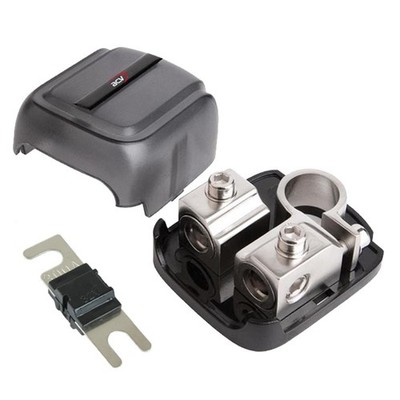 Batterieklemme Pluspol 50mm² 20mm² Messing inkl. 300A Mini-ANL Sicherung