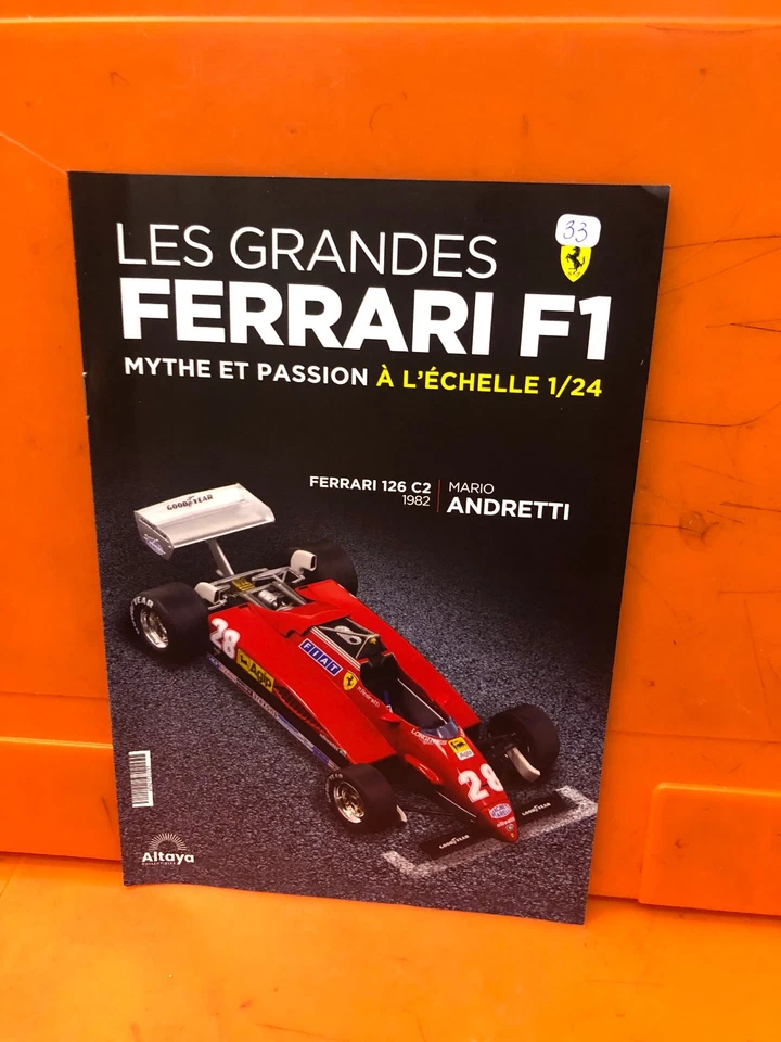 FERRARI GT  1/24 COLLECTION HACHETTE N°33. FERRARI 126 C2 1982 MARIO ANDRETTI - Photo 3/4