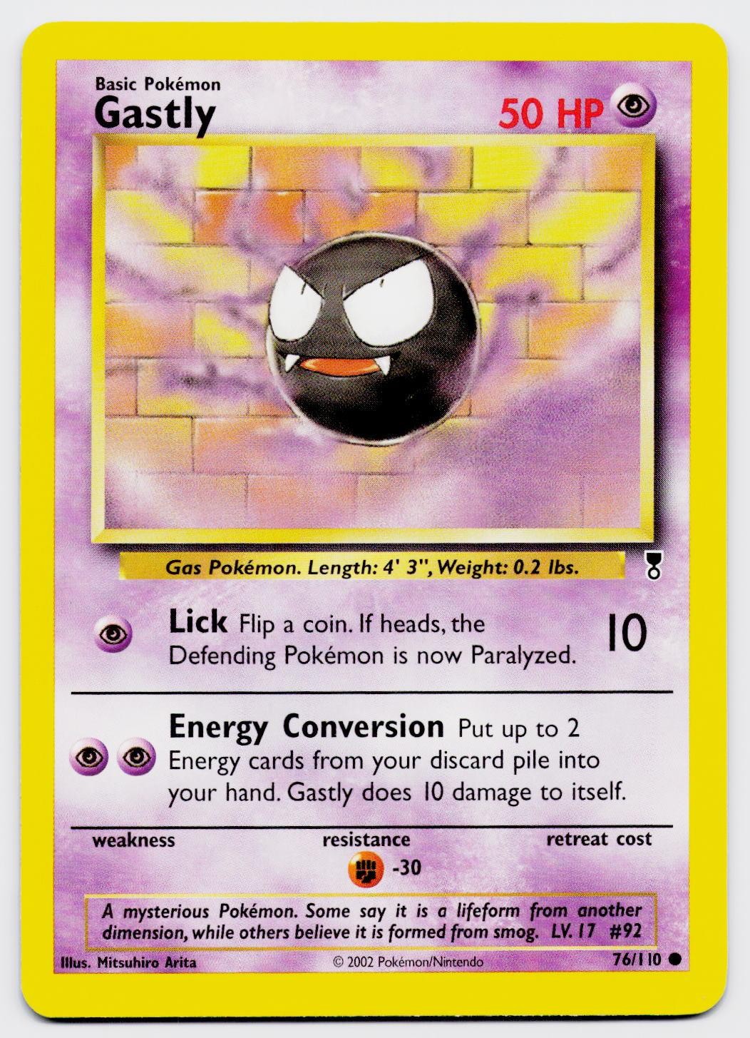 GASTLY C LEGENDARY COLLECTION 76/110 POKEMON HP