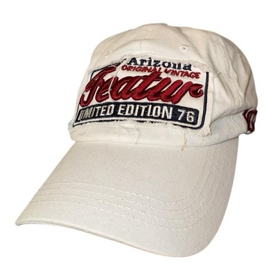 Arizona Kappe Einheitsgröße weiß abgenutzt bestickt Zauber verstellbar Mütze