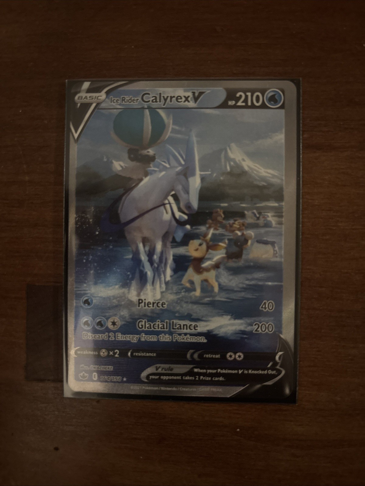 Ice Rider & Shadow Rider Calyrex V Sword & Shield Chilling Reign 164 & 172/19 NM