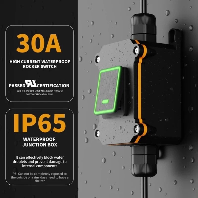 Botão swich de metal preto 22 mm interruptor momentâneo à prova d'água soquete livre - Imagem 4 de 4