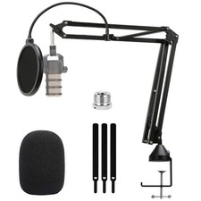 For Rode Podmic Stand - Mic with Pop Filter, Arm Boom arm