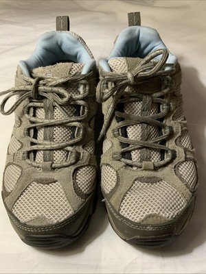 Merrell Hilltop Womens 7.5 Hiking Shoes Aluminum / Dream Blue / Gray J098328