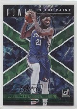2021-22 Panini Donruss Power in the Paint Holo Green Ice Joel Embiid #10 1da