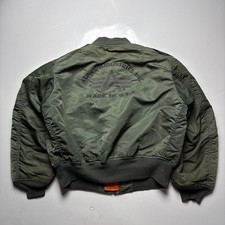 Authentic Alpha Industries MA 1 Flight Jacket Pre Owned Very Good