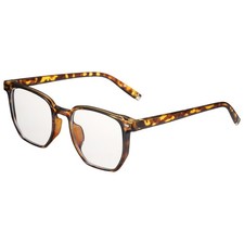 Sunglasses for Women Men, PC Square Sunglasses, Amber, Yellow Transparent