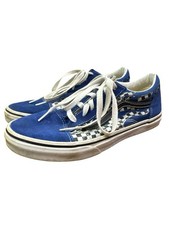 VANS Old Skool Checkerboard Blue Juniors Size 7 Low Top Classic Shoes