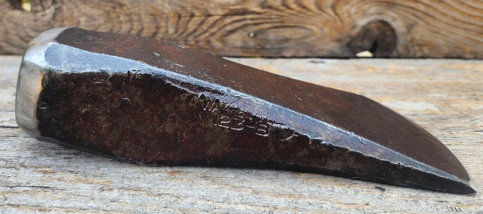 Vintage Warren Teed 7 LB Wedge - Splitting Maul Axe Shaped Firewood Log Splitter - Image 4 of 4