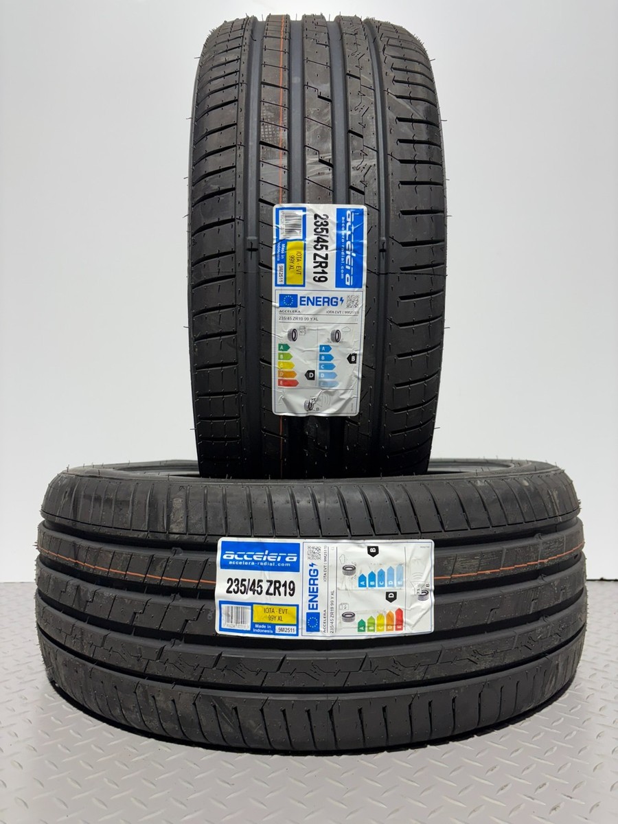 2 X 235/45ZR19 99Y XL ACCELERA TYRES 235 45 19 EXTRA LOAD 235