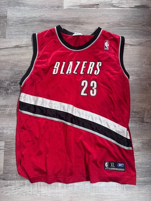 #ad #x27;VTG#x27; Reebok 🏀Portland Trail Blazers #x27;Darius Miles#x27; #23 Red Jersey Men#x27;s Sz XL $49.99