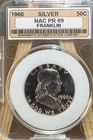 1960 Franklin Half Dollar  Silver Proof  Philadelphia