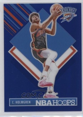 2024-25 Panini NBA Hoops Tribute Premium Blue Prizm 41/49 Chet Holmgren #289 4z8