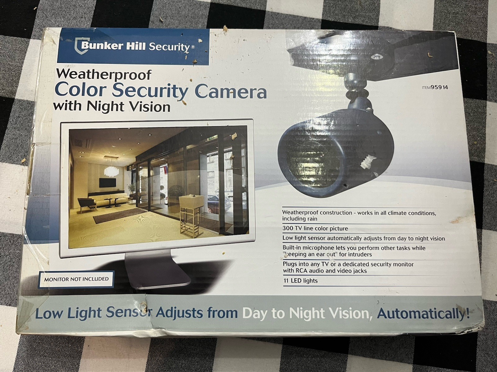Bunker Hill Security Weatherproof Color Security Camera with Night Vision