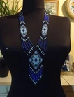 Ukrainian Handmade Jewelry Beaded Necklace, Gerdan,  Ukraine