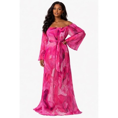 Villa Fresca Malia Pleated Coverup Dress, Pink,  Small/Medium