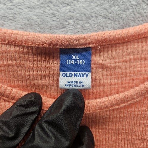 Old Navy Girl Sz XL (14-16) Knit Ribbed Casual Tank Top Pink - Picture 3 of 7