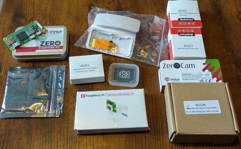 Raspberry Pi ZERO W Pi  ZERO 2 W Arducam Raspberry Pi Camera 3 Case UVC Bundle