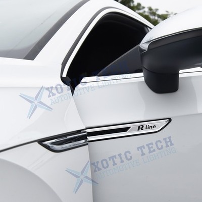 Car R Line Side Wing Fender 3D Emblem Decor For Volkswagen Passat B8 2014-2019