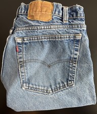 Vintage Levis 505 Jeans Mens 38x34 Blue Denim Faded Cotton Straight USA Made