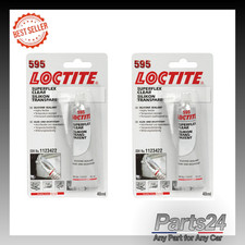 x2 Loctite 595 Superflex Clear Silicone Headlamp, Light Cluster Sealant
