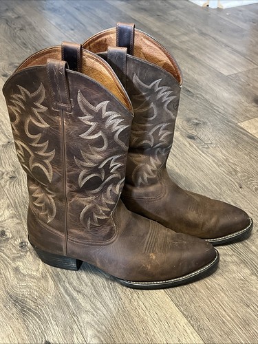 Ariat Mens Boots Heritage Brown Leather Western Cowboy Size 13 EE US 10002204 - Picture 1 of 19