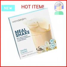 WonderSlim Meal Replacement Shake, Vanilla Cream, 15g Protein, 24 Vitamins & Min