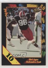 1991 Wild Card Draft 10 Stripe Mel Agee #29 Rookie RC fm0. rookie card picture