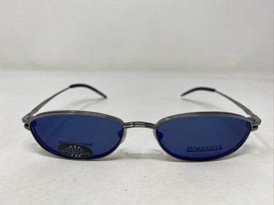 Innovative IMF396 GUN 51-17-140 Gunmetal Eyeglasses Frame w/ Clip-on ED76