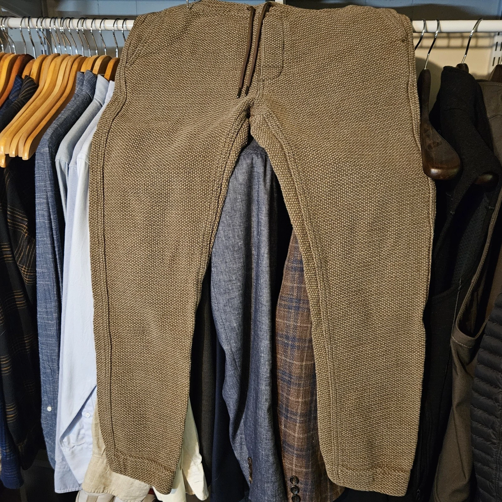 Taylor Stitch Apres Pant Large L Sashiko Organic Cotton Lounge Joggers