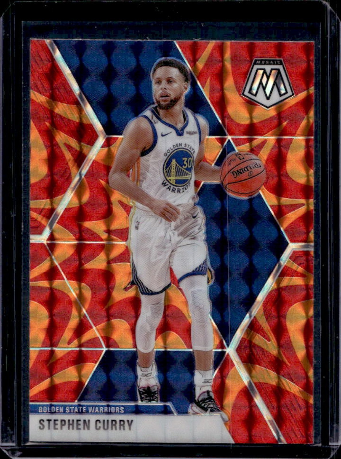 2019-20 Mosaic Stephen Curry Reactive Orange #70 Warriors